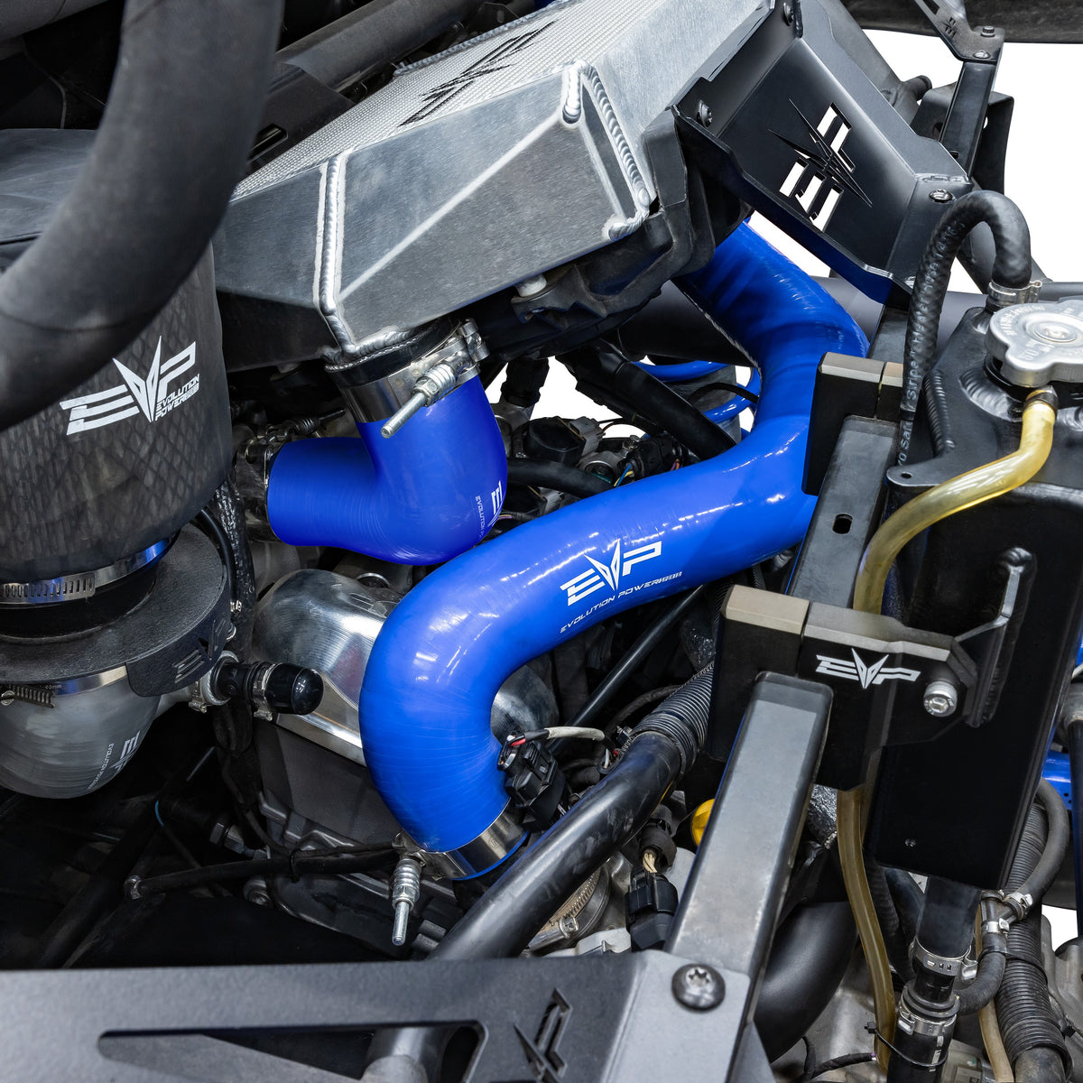 Evolution Powersports - Turbo Accessories - 2020+ Can-Am Maverick X3 Silicone Charge Tubes with BOV Port