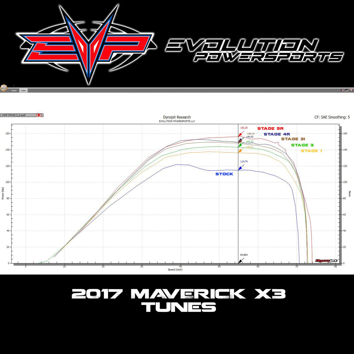 Evolution Powersports - Tuning - 2017 Can Am Maverick X3 154 HP Maptuner ECU Power Pack