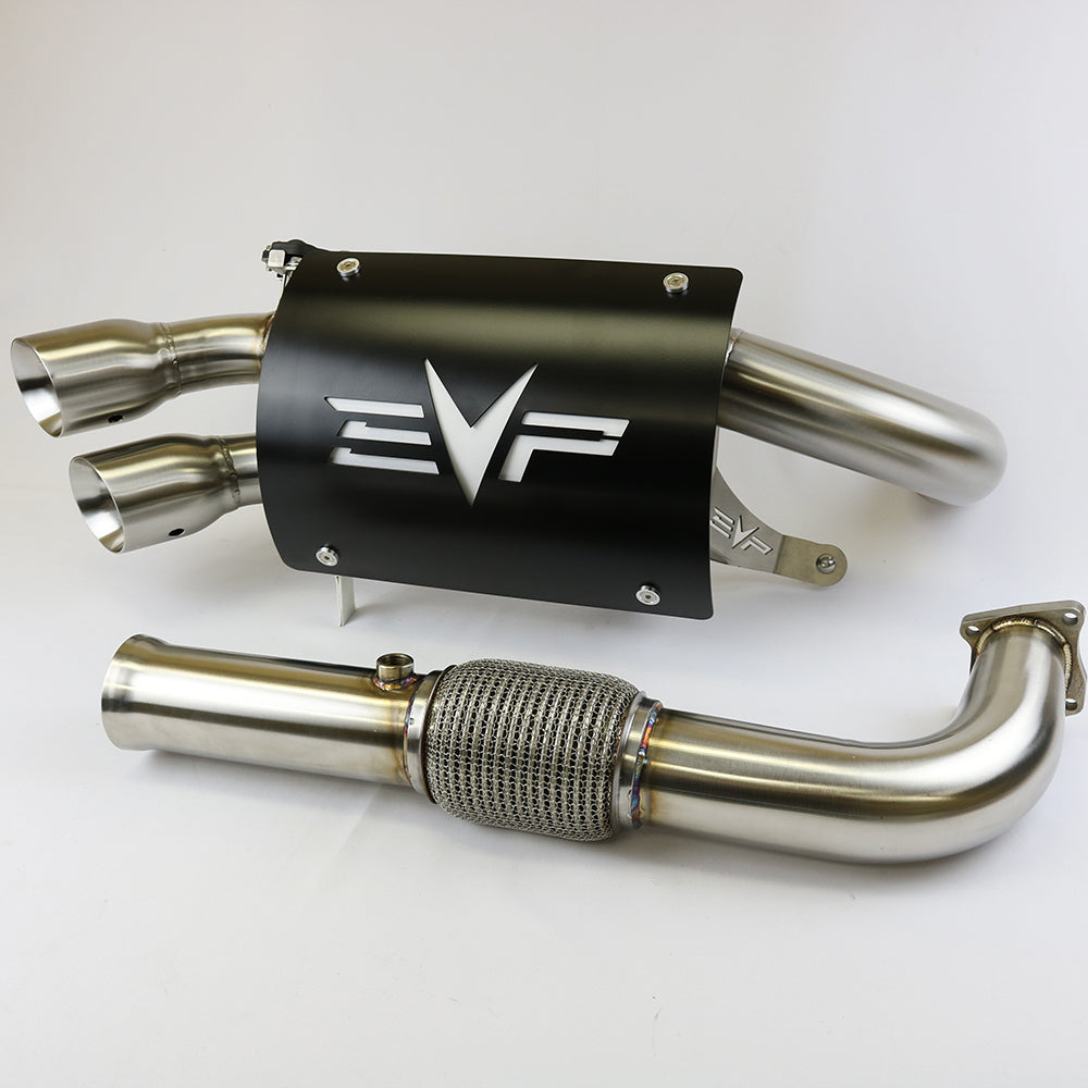 Evolution Powersports - Exhaust - Polaris Captain's Choice Exhaust for RZR Turbo R/Pro S & Pro XP