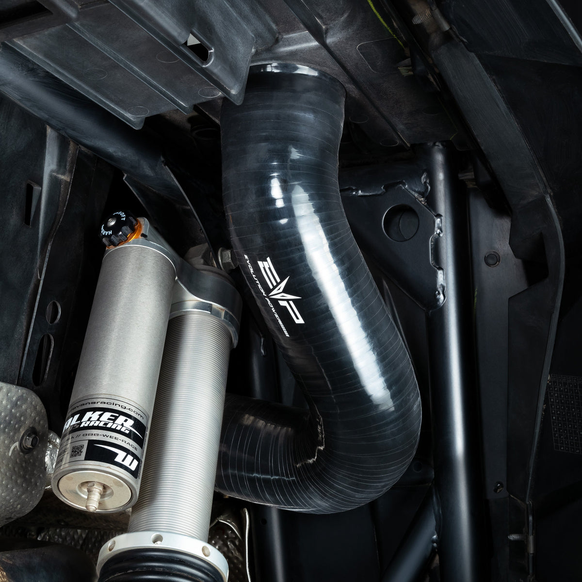 Evolution Powersports - Intake - EVP Polaris RZR XP Turbo/S & XP 1000 V-Flow Silicone Intake Tube (Bed to Airbox)