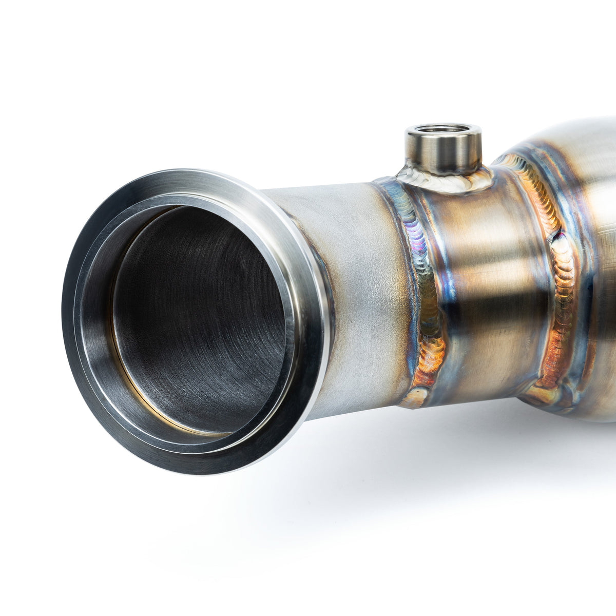 Evolution Powersports - Exhaust - EVP Racing 3 Inch Down Pipe with Bullet Muffler for Can-Am Maverick R