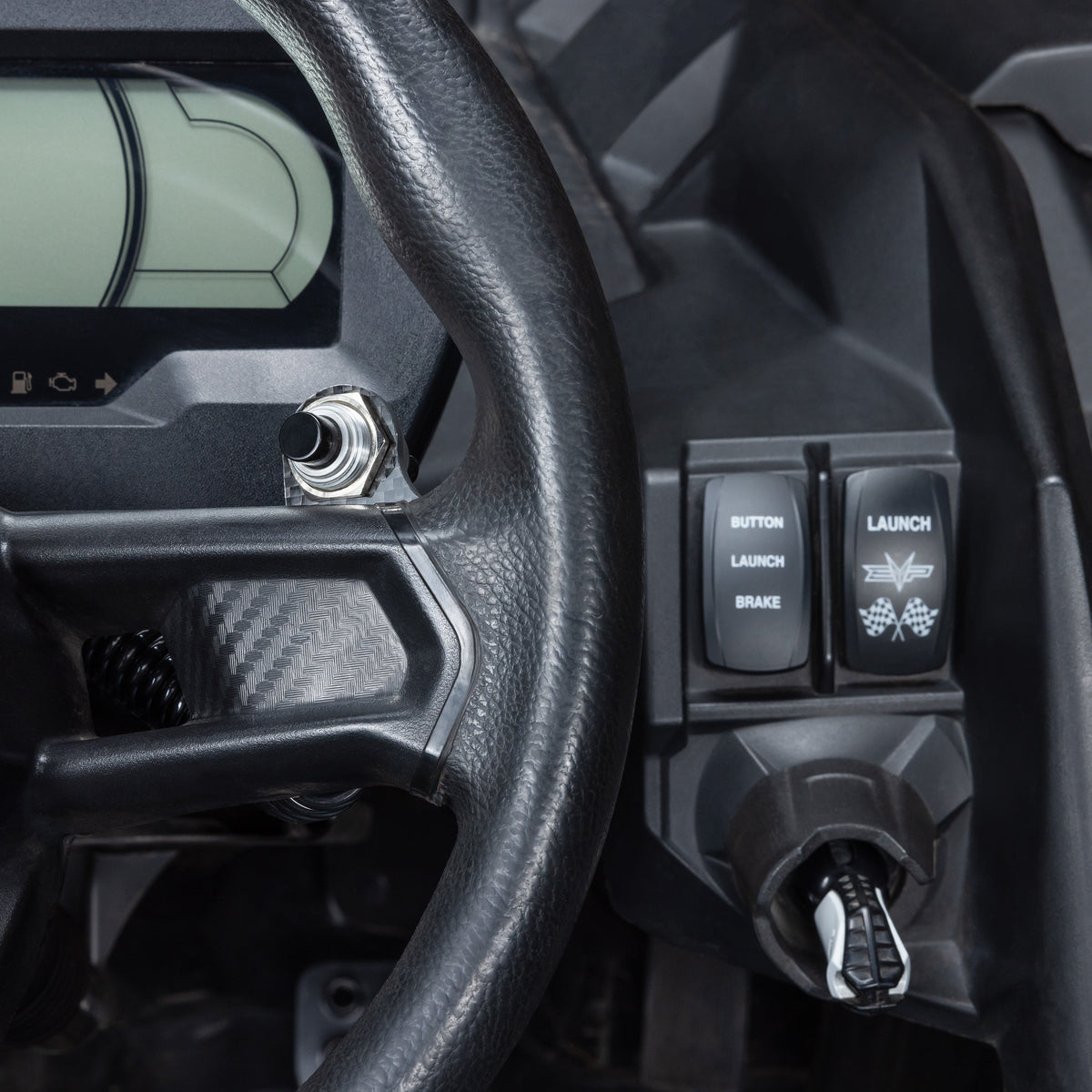 Evolution Powersports - Tuning - Can-Am Maverick X3 Steering Wheel Launch Button for EVP Launch Control & RLC/Anti-Lag