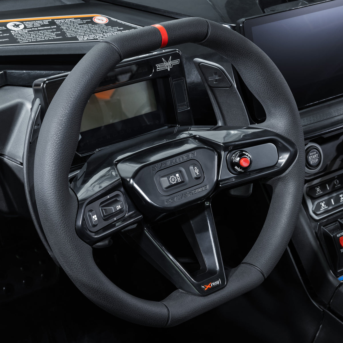 Evolution Powersports -  - Can-Am Maverick R Steering Wheel Launch Button for EVP Launch Control & RLC/Anti-Lag