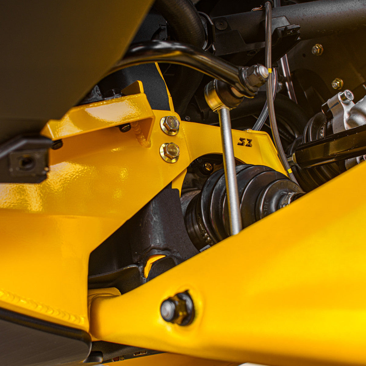 Evolution Powersports - Suspension - Can-Am Maverick R Front Gusset kit by S3 Power Sports