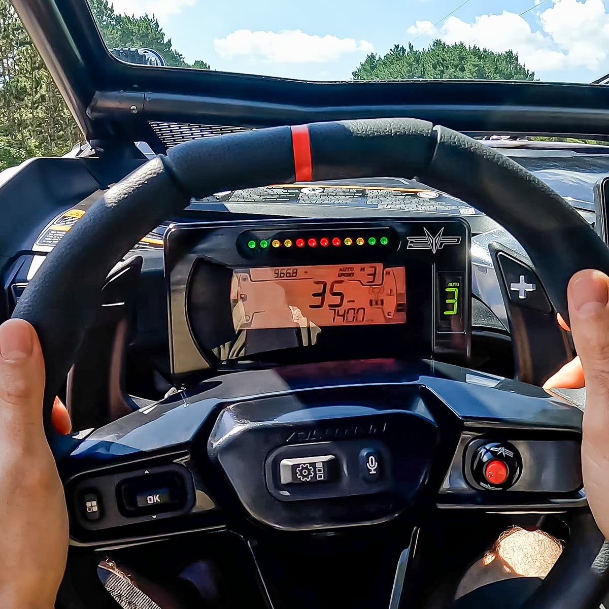 Evolution Powersports - Body Accessories - EVP Billet Shift Light Bezel for Can-Am Maverick R