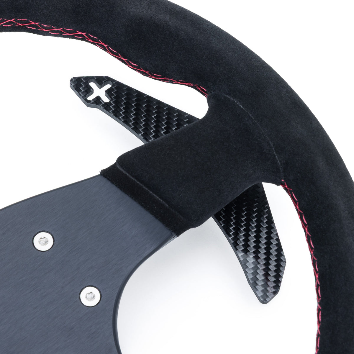 Evolution Powersports - Body Accessories - EVP.MOde Race Steering Wheel with Carbon Fiber Paddles and Quick-Release Hub Adapter Kit for Can-Am Maverick R