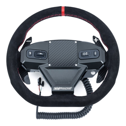 Evolution Powersports - Body Accessories - EVP.MOde Multifunction Steering Wheel with Carbon Fiber Paddles and Quick-Release Hub Adapter Kit for Can-Am Maverick R