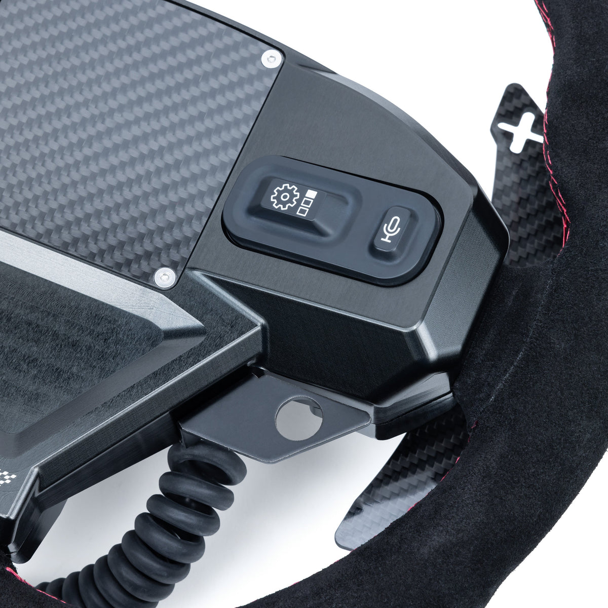 Evolution Powersports - Body Accessories - EVP.MOde Multifunction Steering Wheel with Carbon Fiber Paddles and Quick-Release Hub Adapter Kit for Can-Am Maverick R