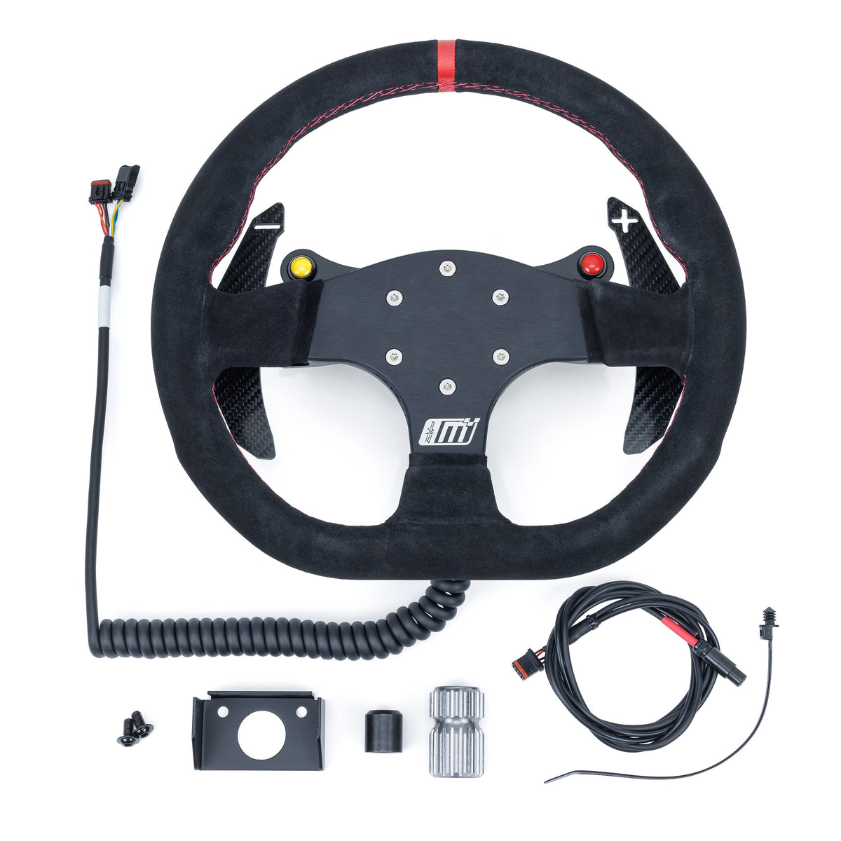 Evolution Powersports - Body Accessories - EVP.MOde Race Steering Wheel With PTT or Launch Control Buttons for Can-Am Maverick R