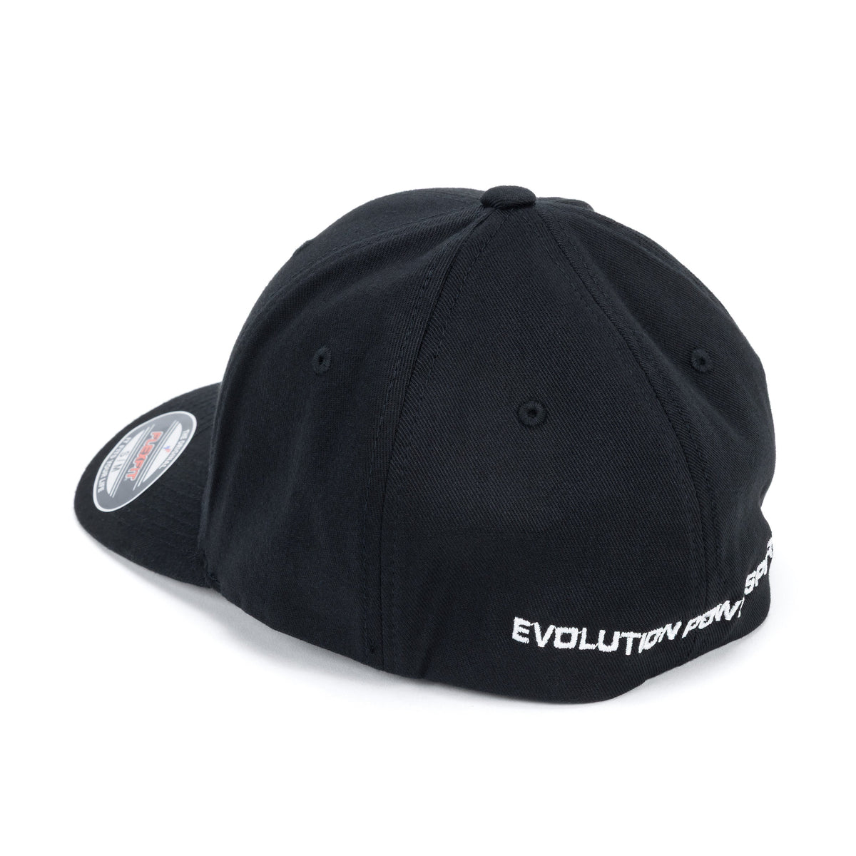 Evolution Powersports - Apparel & Gear - EVP Black Peek Fitted Baseball Hat