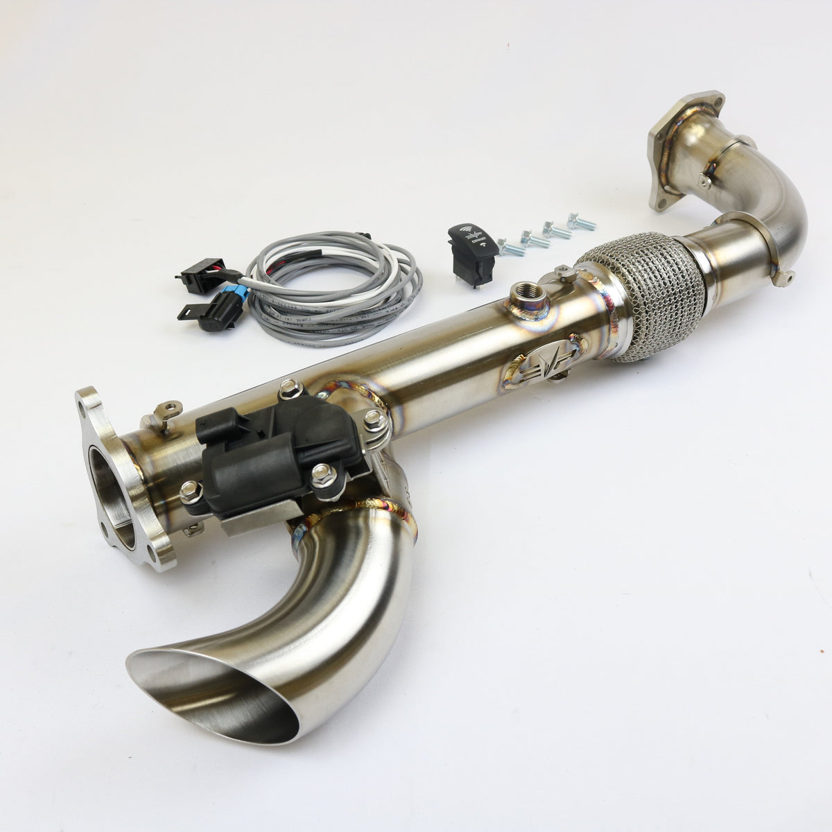 Evolution Powersports - Exhaust - Polaris RZR XP Turbo Shocker Electric Side Dump Exhaust