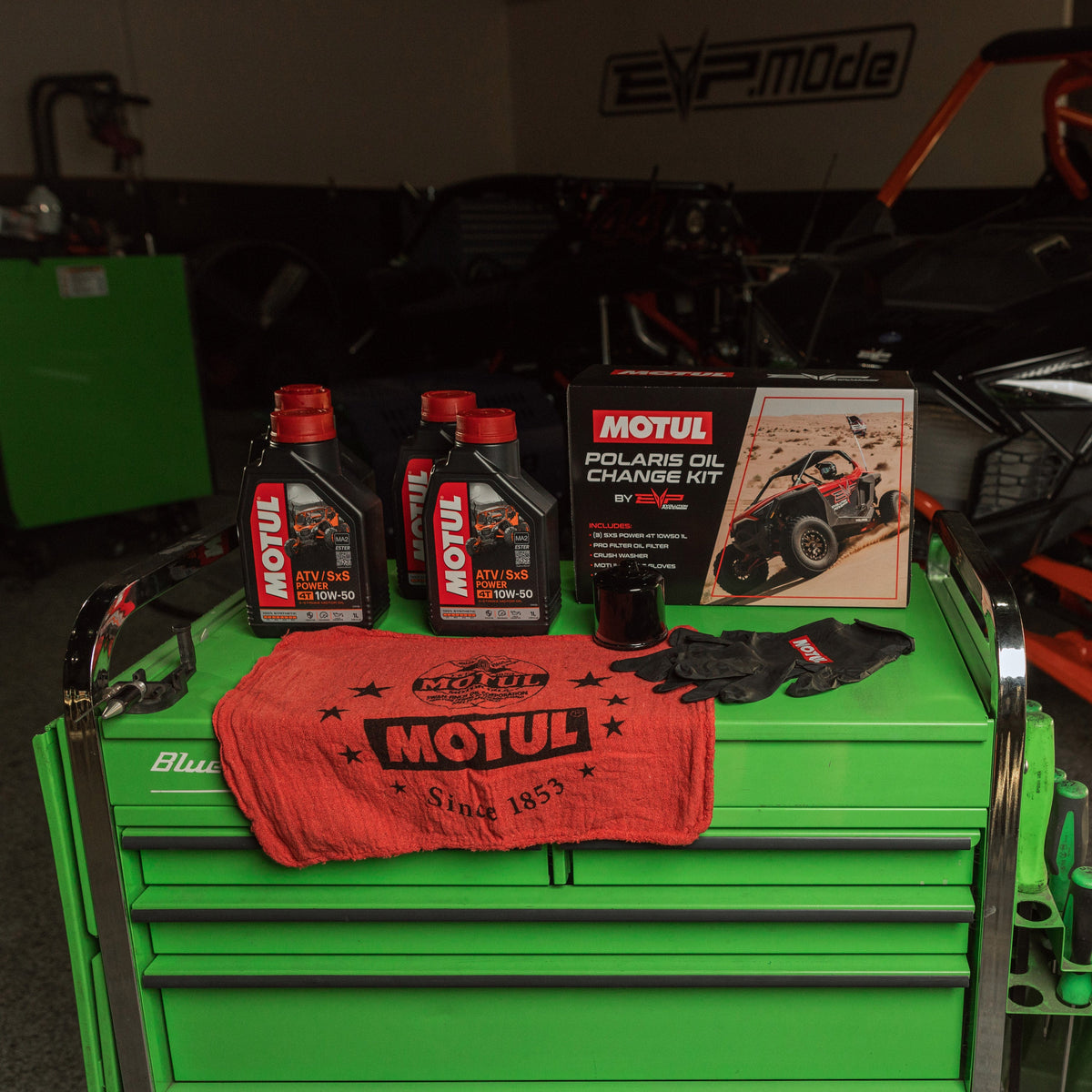 Evolution Powersports - Tools & Maintenance - EVP Motul® Oil Change Kits, Polaris RZR Pro XP, XP Turbo/S & Ranger XP 1000