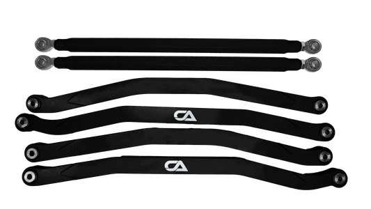 Evolution Powersports - Suspension - Billet High-Clearance Radius Rods for Maverick X3 by CA Tech, Non-Pocketed, Black