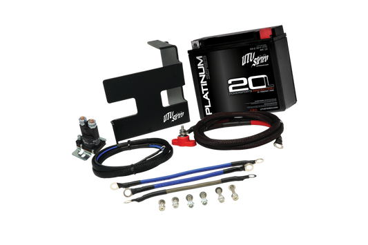 UTV Stereo Can-Am X3 second battery kit with battery, mounting bracket, wiring and isolator