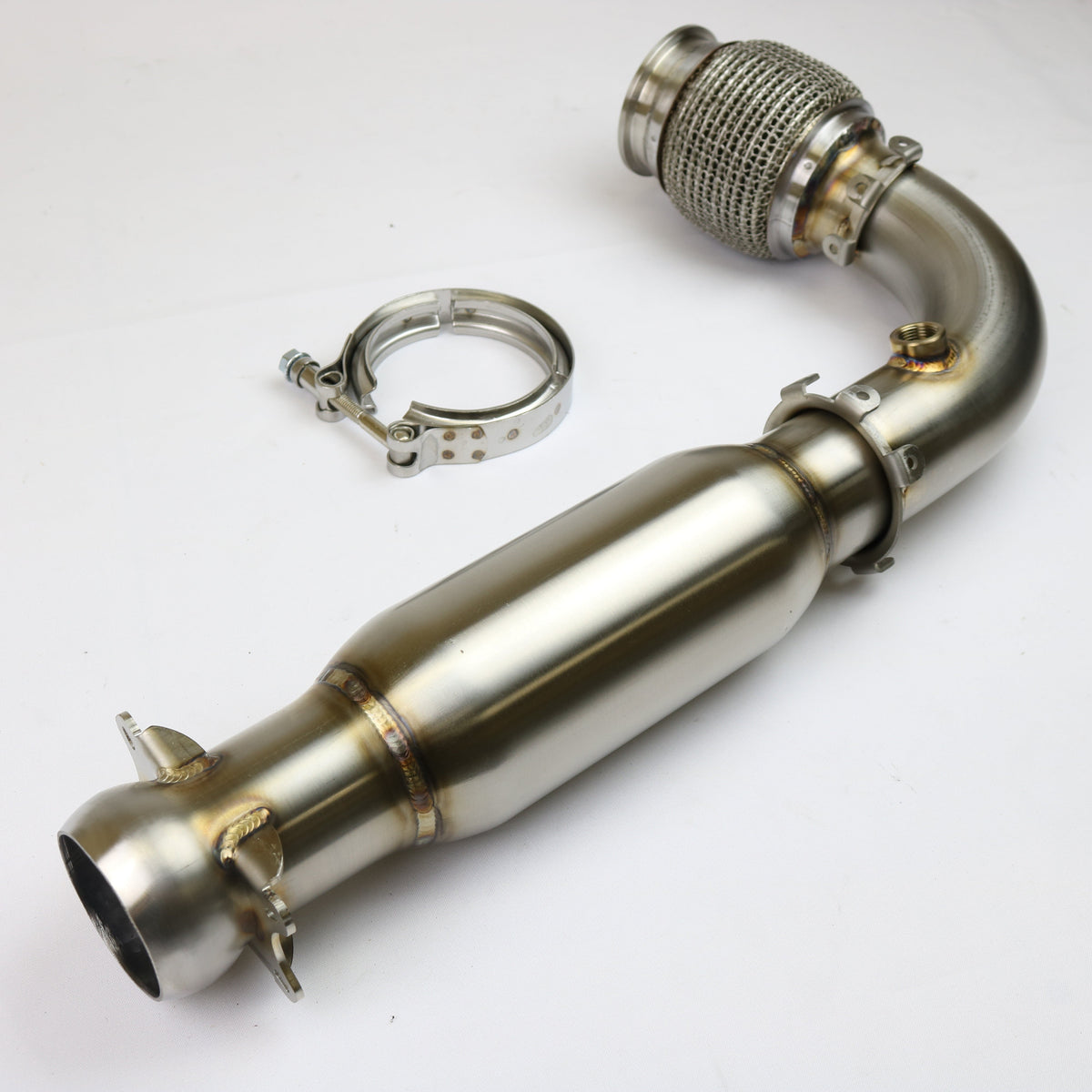 Evolution Powersports - Exhaust - 2017+ Can-Am Maverick X3 Turbo Race Bypass Pipe With Bullet Muffler