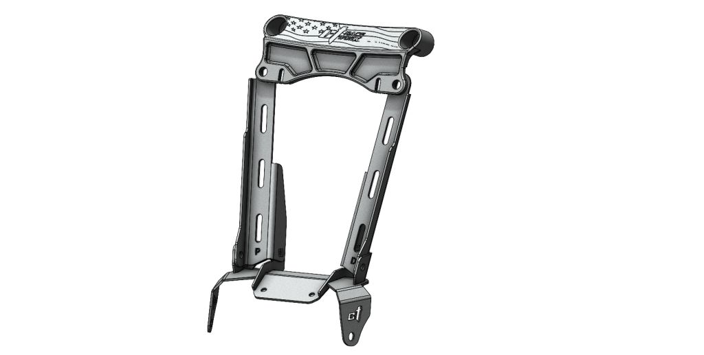 Evolution Powersports - Suspension - Can-Am Maverick X3 Black Bombproof Front Upper Shock Mount by CT Race Worx