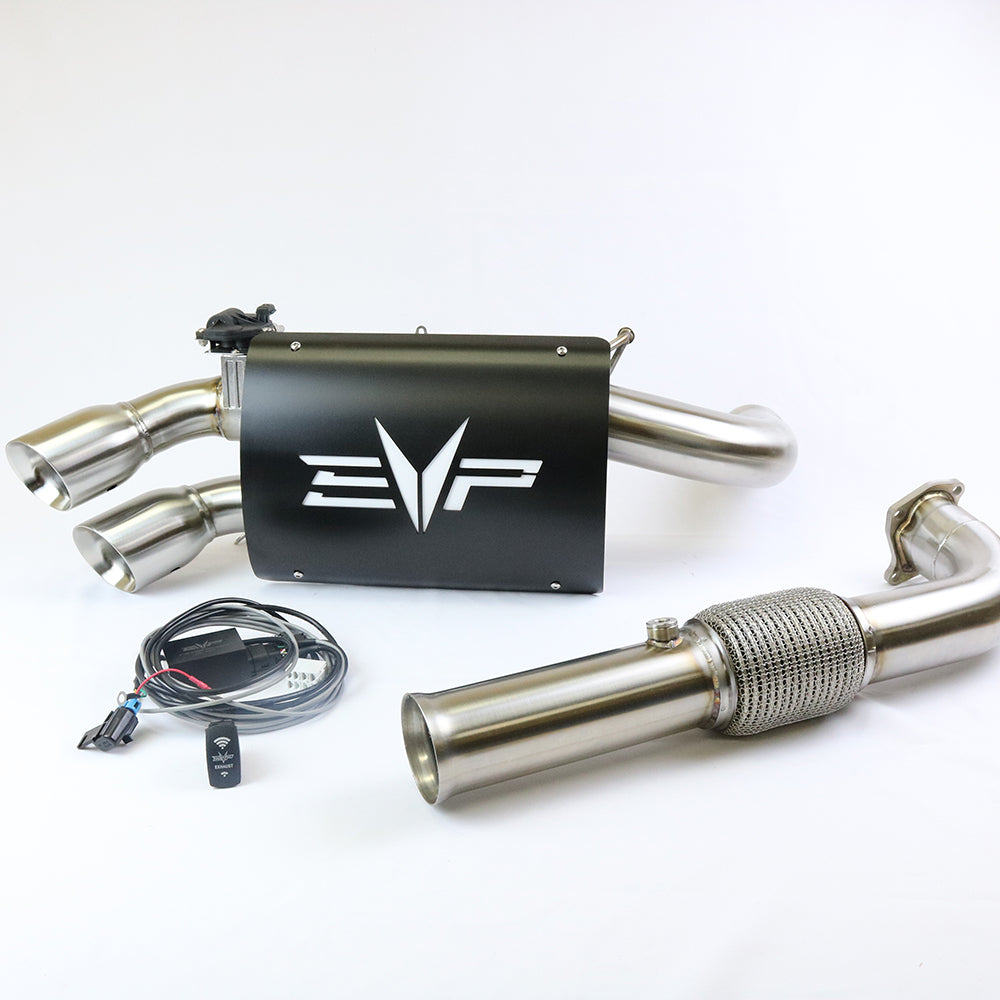 Evolution Powersports - Exhaust - Polaris RZR XP Turbo Electric Captain's Choice Exhaust