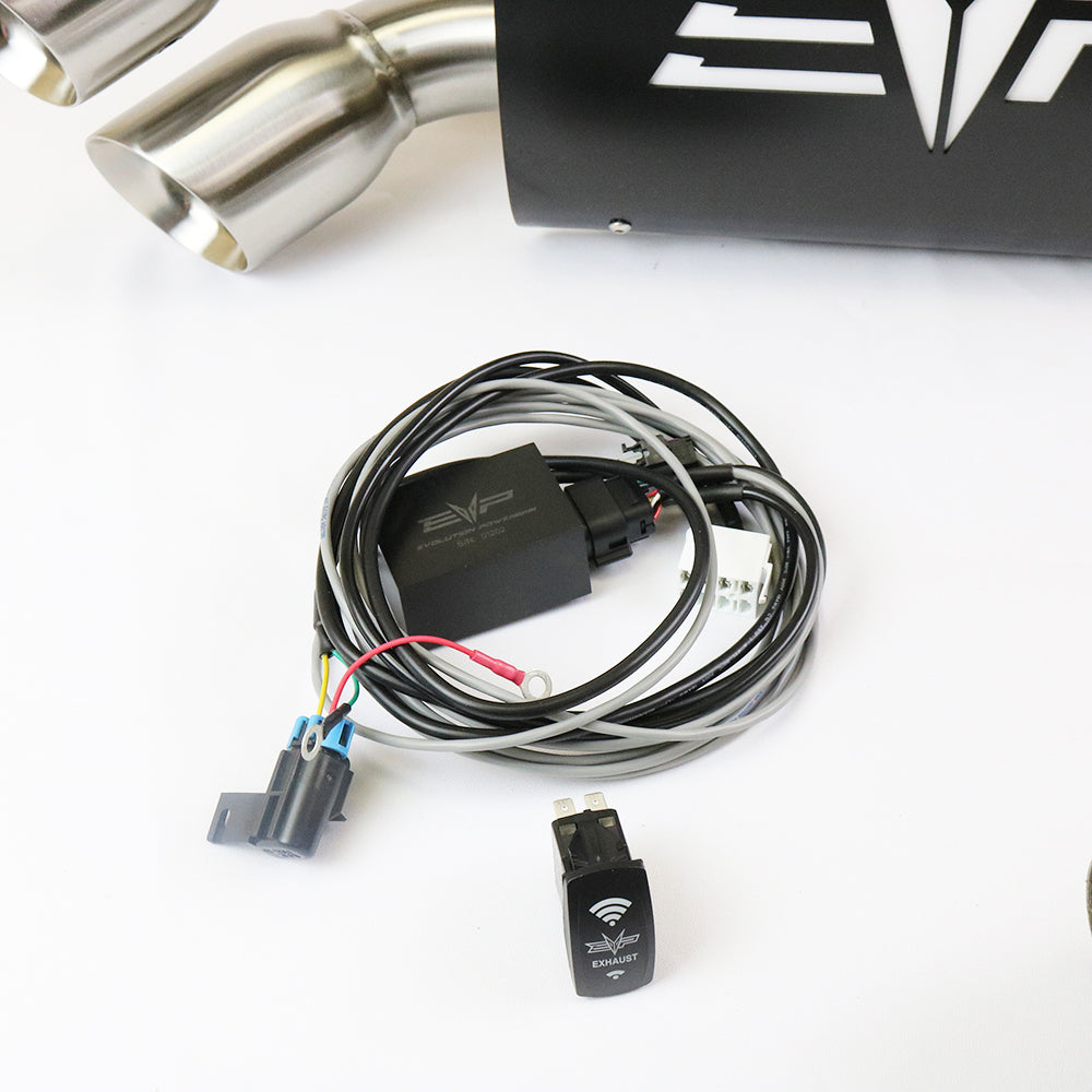 Evolution Powersports - Exhaust - Can-Am Maverick X3 Captain's Choice Electric Cut Out Exhaust